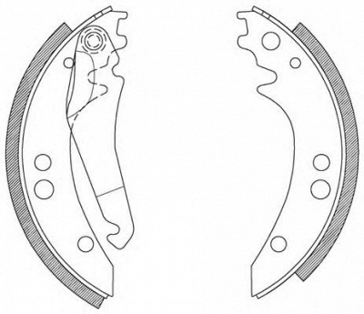 OPEN PARTS bsa206500 -  Комплект тормозных колодок